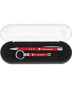 Promotional Gift Sets: Delane® Luster Pen & Showcase Keychain Gift Set